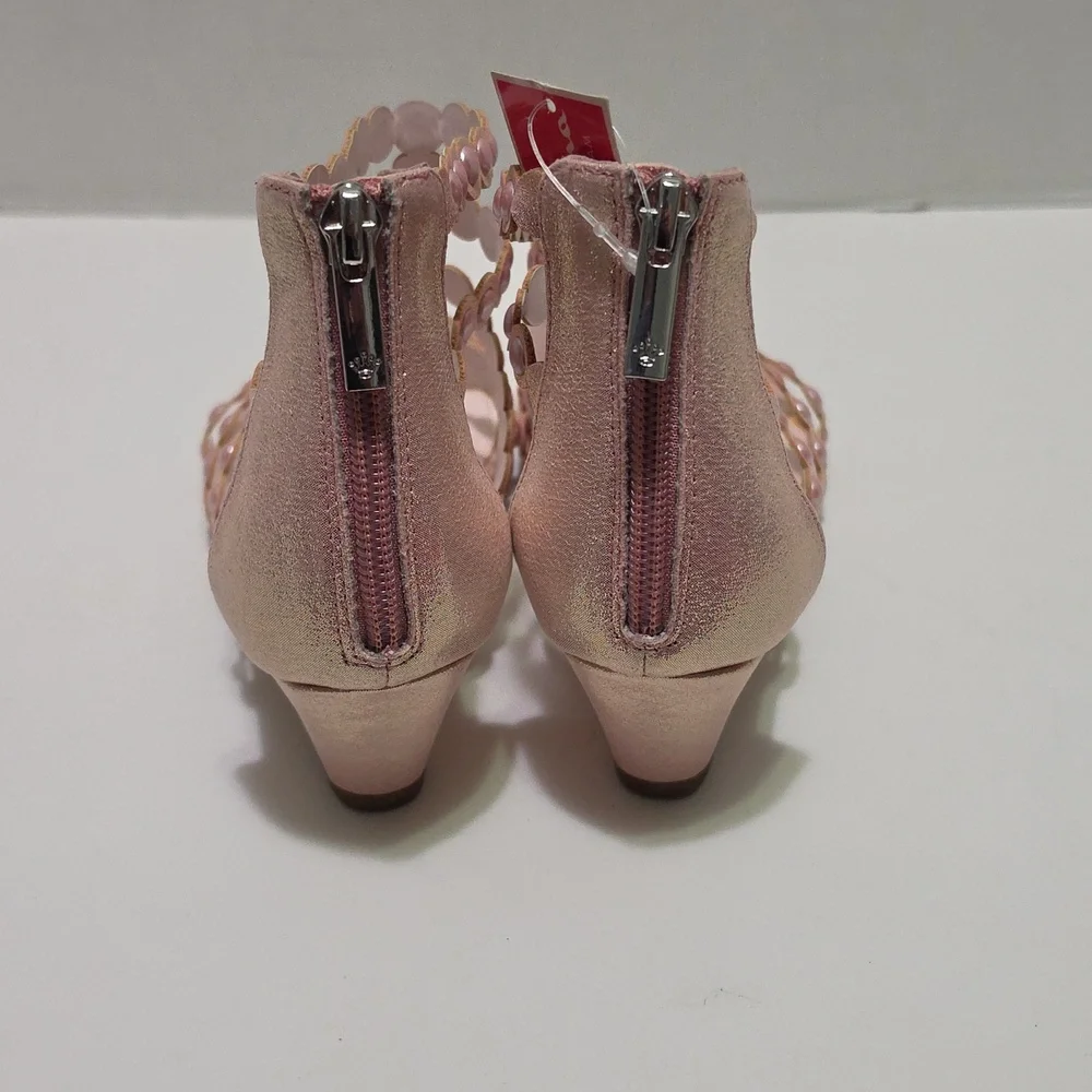Nina Girls Princess P Blush Shimmer Pump Sandal Size 5‎